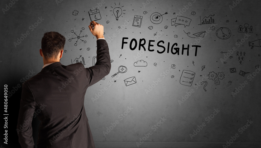 businessman drawing a creative idea sketch businessman drawing a creative idea sketch