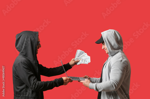 Hacker stealing money from ...