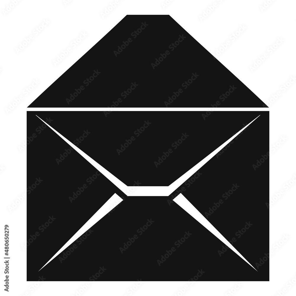 Document envelope icon simple vector. Information mail Document envelope icon simple vector. Information mail