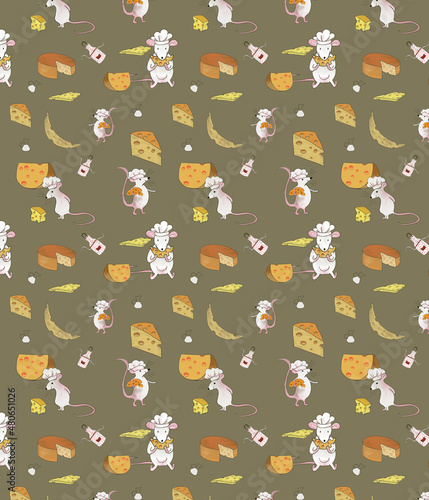Mice and cheese pattern