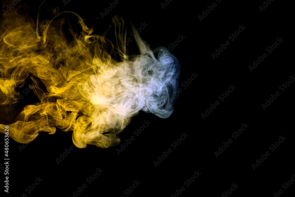 Color smoke on black background Color smoke on black background