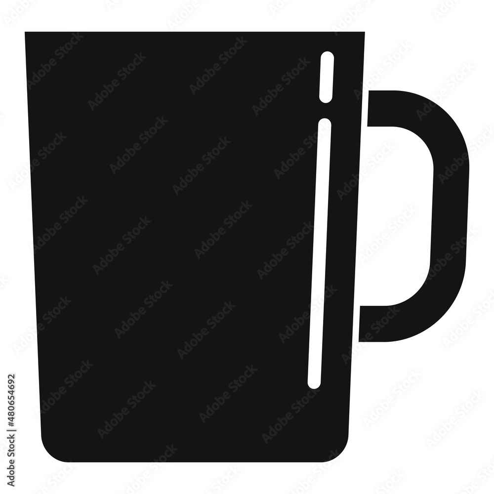 Breakfast mug icon simple vector. Tea cup