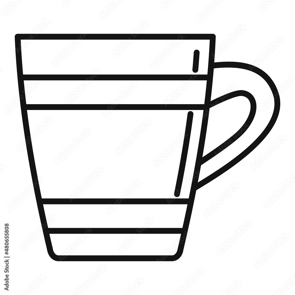 Beverage mug icon outline vector. Hot cup Beverage mug icon outline vector. Hot cup