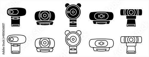 Webcam icons.. Web camera devices concept icon vector illustration.