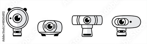 Webcam icons.. Web camera devices concept icon vector illustration.