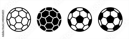 Tablou canvas Soccer ball icon