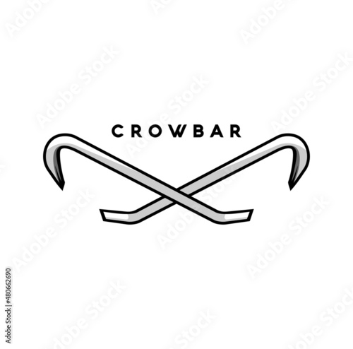 Crowbar design illustration vector eps format , suitable for your design needs, logo, illustration, animation, etc.