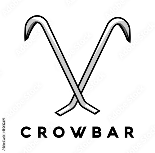 Crowbar design illustration vector eps format , suitable for your design needs, logo, illustration, animation, etc.