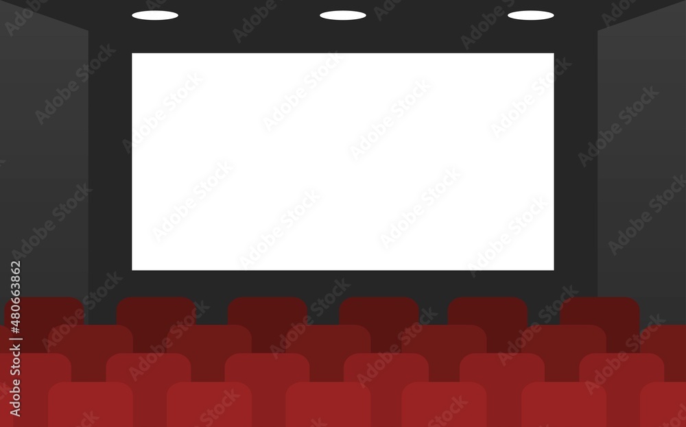 映画館のスクリーンのイラスト Stock Vector Adobe Stock