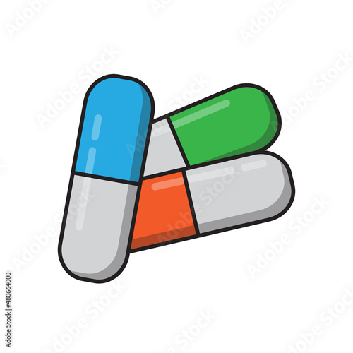 colorful capsule design, health medicine capsule design, vector illustrator esp 10