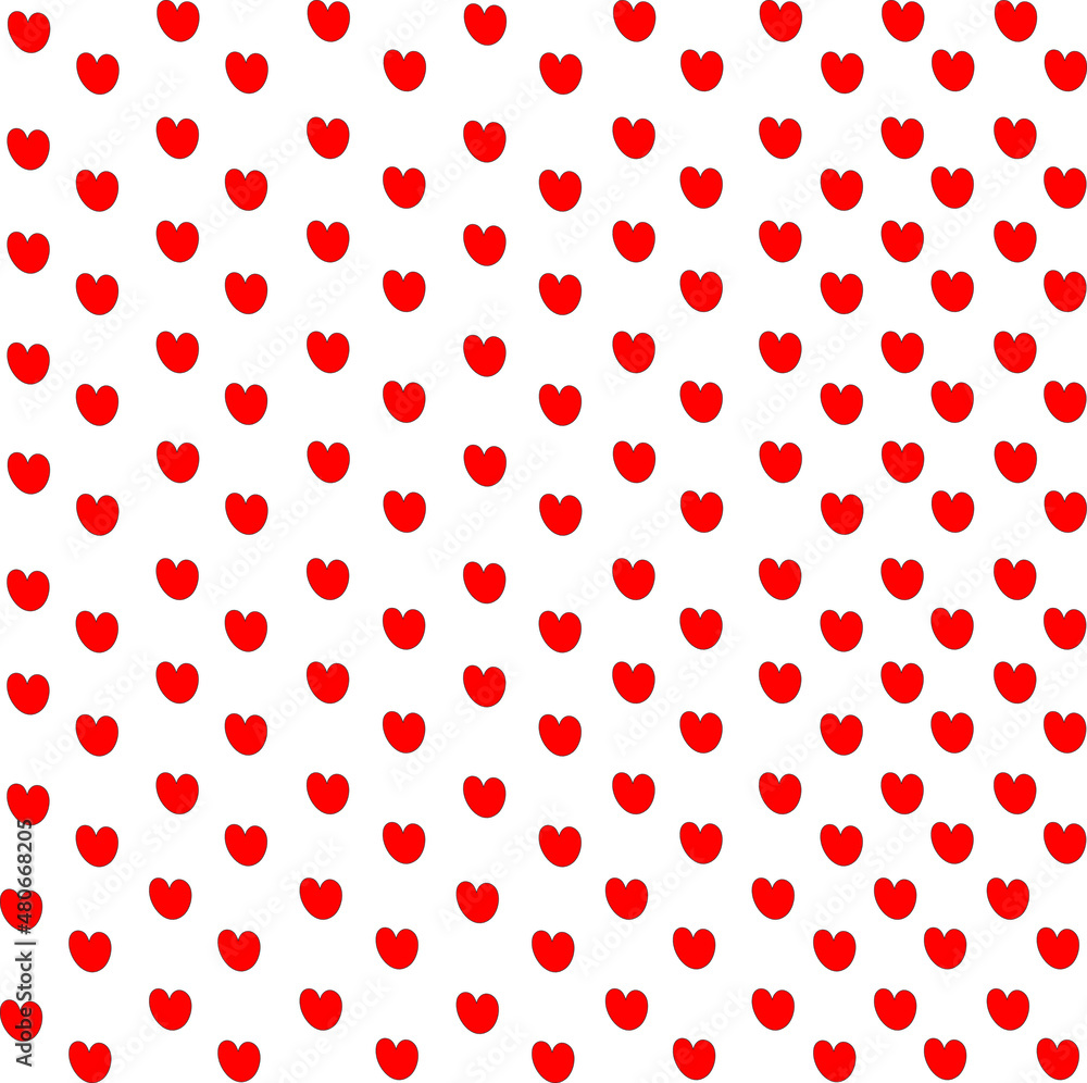 red dots pattern heart