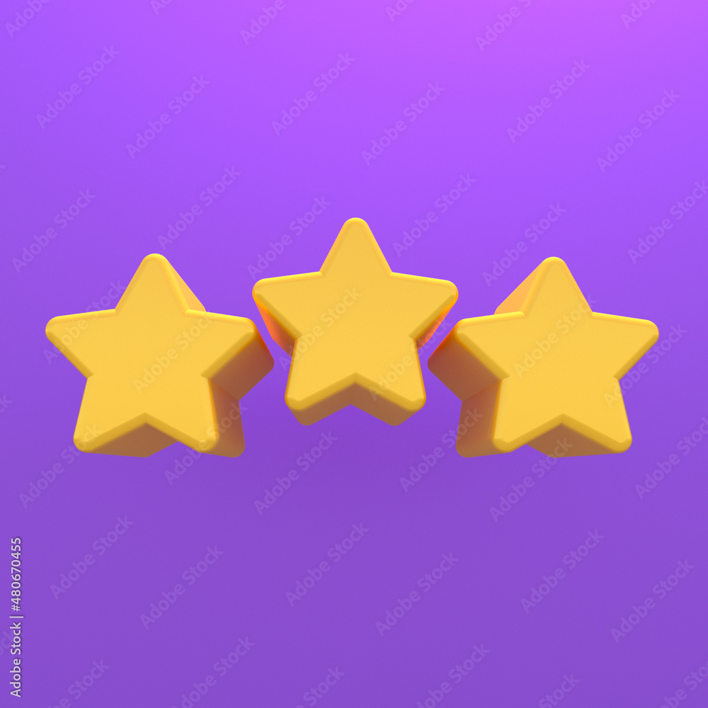 3D render stars design 3D render stars design