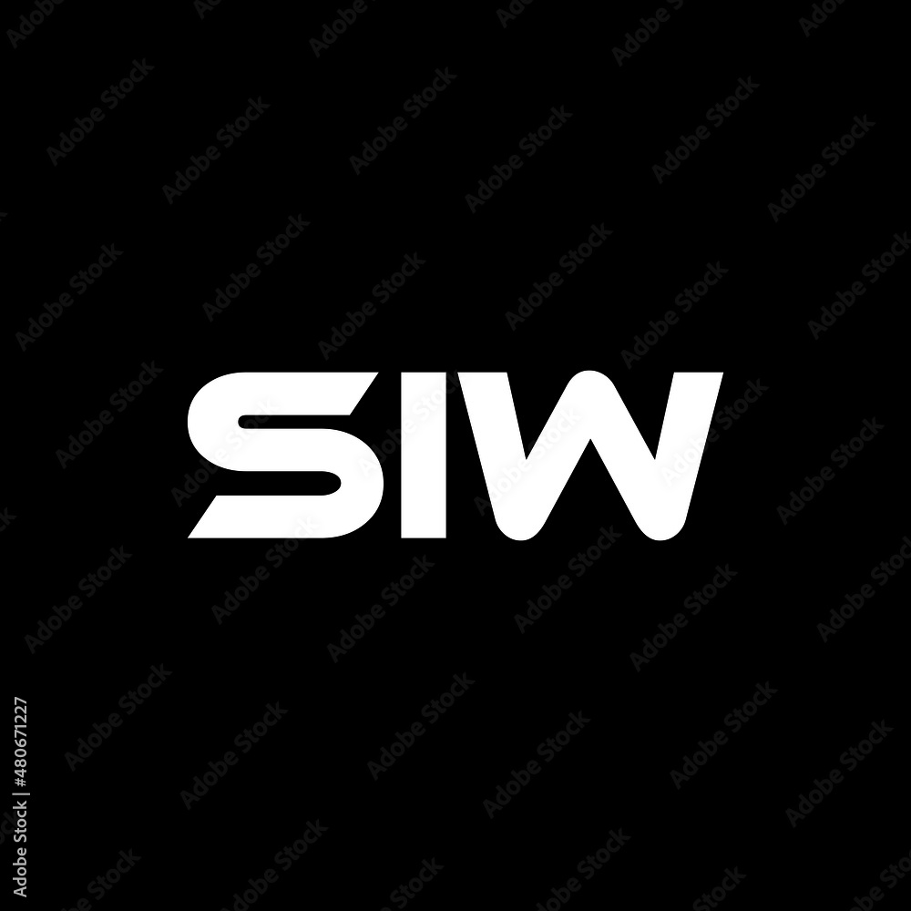 SIW letter logo design with black background in illustrator, vector logo modern alphabet font overlap style. calligraphy designs for logo, Poster, Invitation, etc. SIW letter logo design with black background in illustrator, vector logo modern alphabet font overlap style. calligraphy designs for logo, Poster, Invitation, etc.