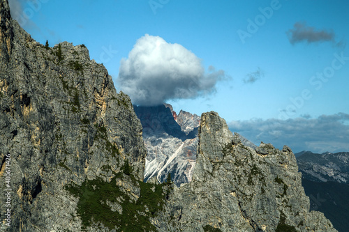 Sesto Dolomite panorama in Trentino alps, Italy