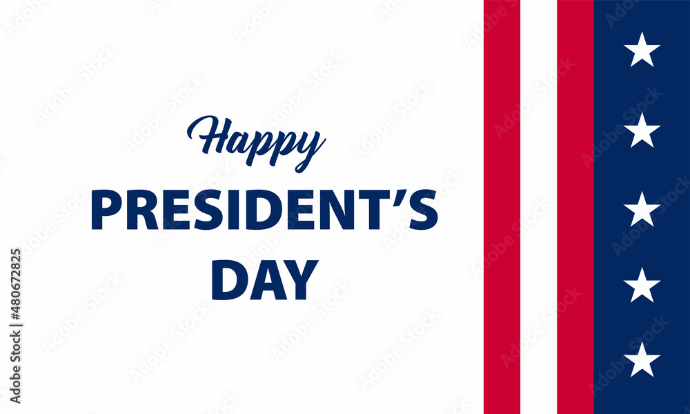 Obraz premium President's Day Background Design. Banner, Poster, Greeting Card. Vector Illustration.
