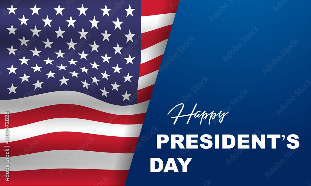 President's Day Background Design. Banner, Poster, Greeting Card. Vector Illustration.