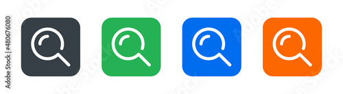 Magnifying glass icon vector. Zoom tool icon vector illustration.