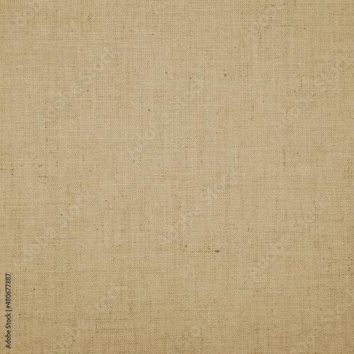 Yellow beige linen rustic fabric texture background wallpaper design material.