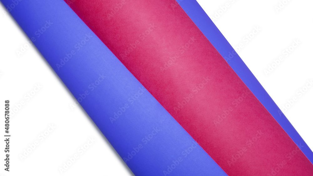 Obraz premium Multicolor cardboard paper kept on white background
