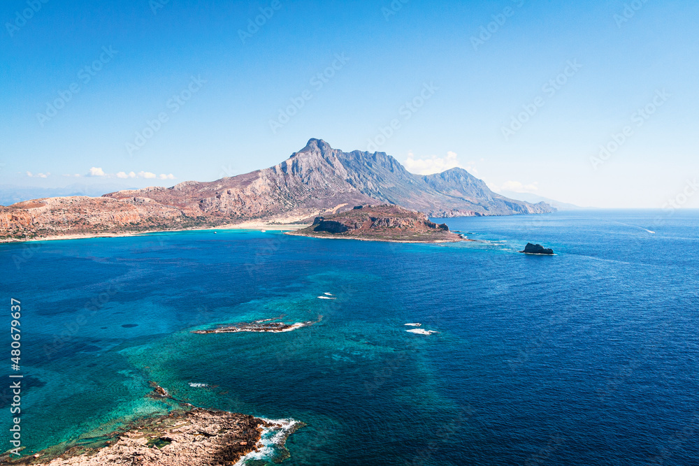 Rocky islands off the coast of Crete
