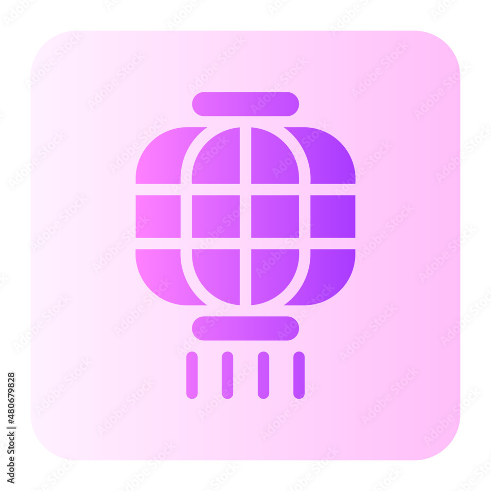 chinese lantern gradient icon chinese lantern gradient icon