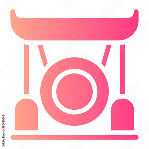 gong glyph icon