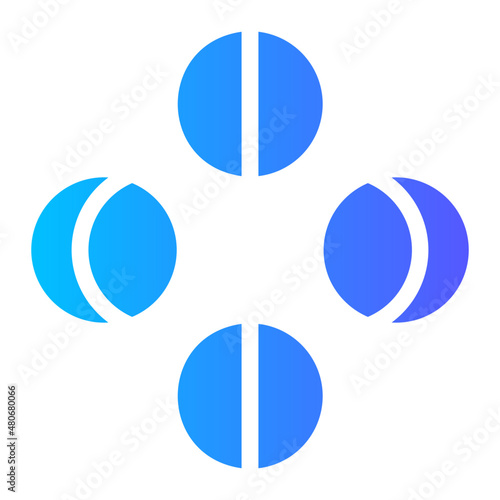 moon phase glyph icon