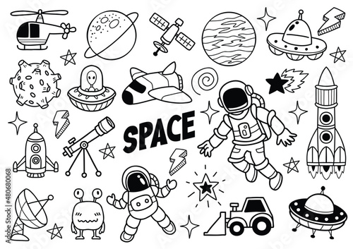 space and cosmos illustration Vector for banner