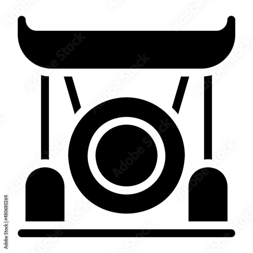 gong glyph icon