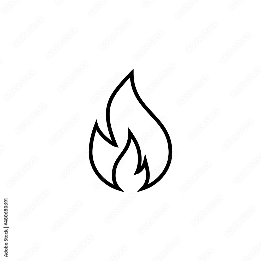 Fire icon. fire sign and symbol Fire icon. fire sign and symbol