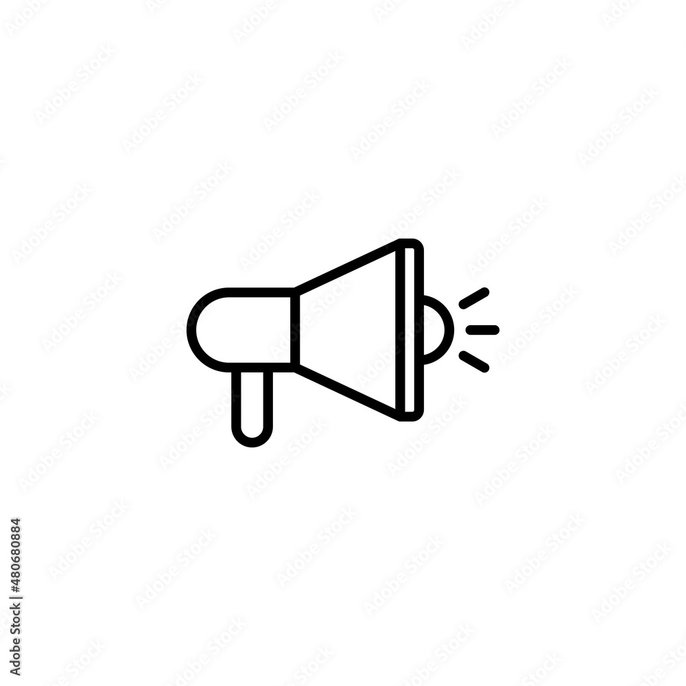 Megaphone icon. Loudspeaker sign and symbol Megaphone icon. Loudspeaker sign and symbol