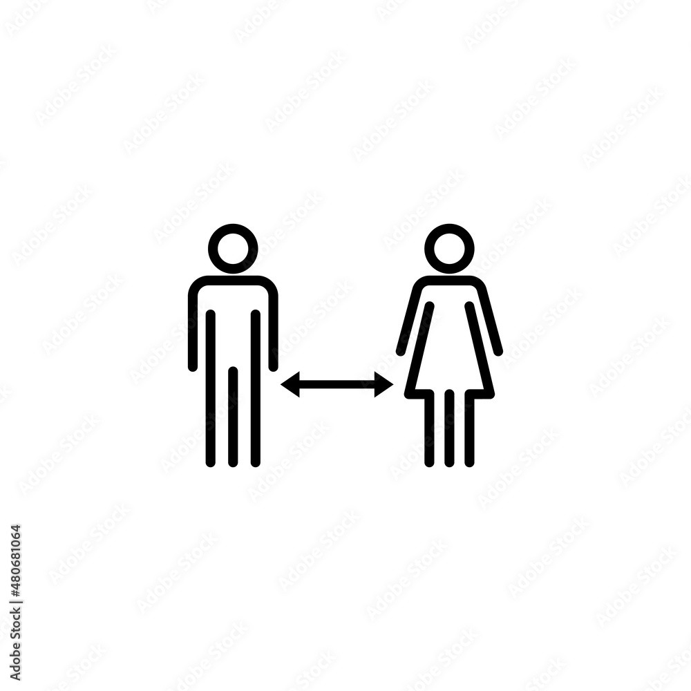Social distancing. social distance sign and symbol. self quarantine sign Social distancing. social distance sign and symbol. self quarantine sign
