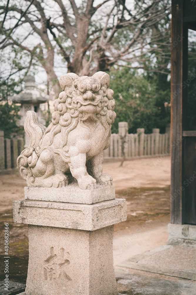 散歩道にある神社