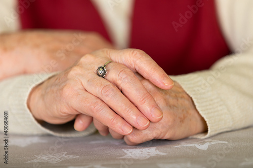 Elderly couple's hands © Ocskay Mark