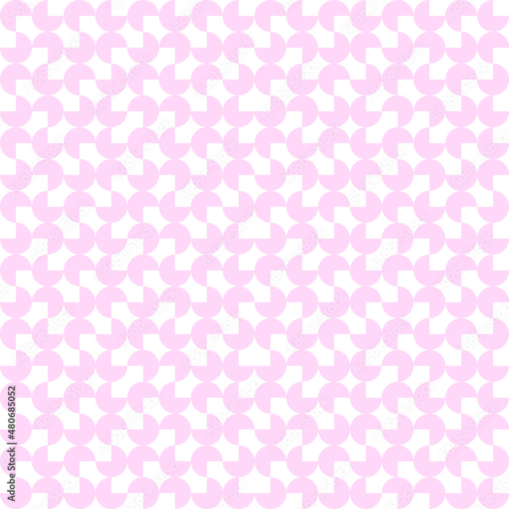 pink background with dots, pink pie pattern. Seamless geometric pattern. fabric. paper. wrapping.