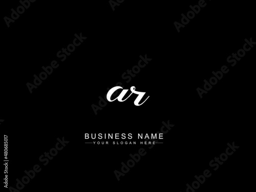 Premium AR Logo Icon, Signature Ar Letter Logo design