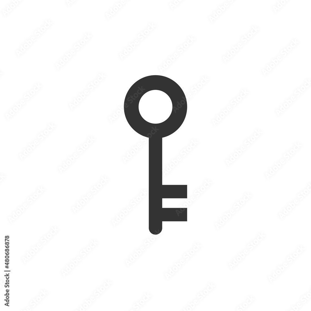 icon key isolated on white background icon key isolated on white background
