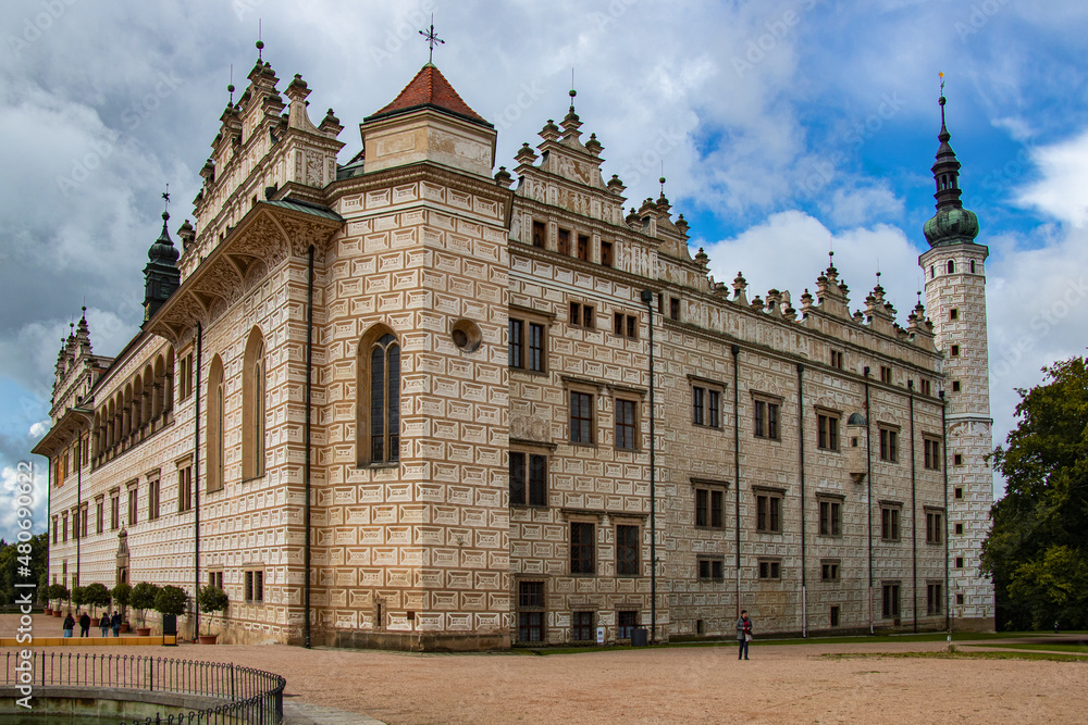 fairytale renaissance castle in central europe