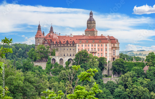 Książ, Poland - completed in 1292 and largest castle in the Silesia region, the Książ Castle puts together Gothic, Baroque and Rococo architecture is a majestic mix 