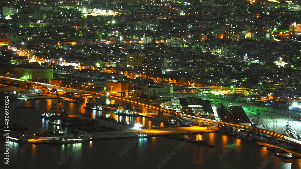 冬の函館山山頂からの夜景6