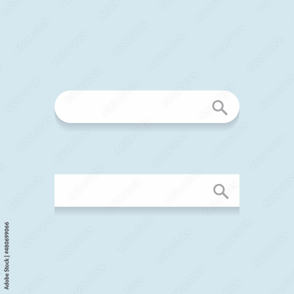 Mini Search Bar Icon Vector in Flat Style. Website Box Sign Symbol Mini Search Bar Icon Vector in Flat Style. Website Box Sign Symbol