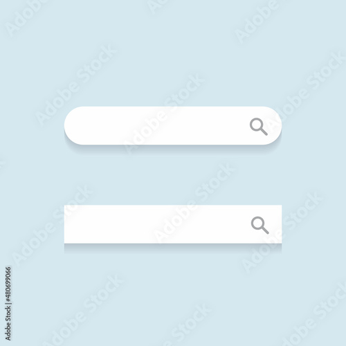 Mini Search Bar Icon Vector in Flat Style. Website Box Sign Symbol