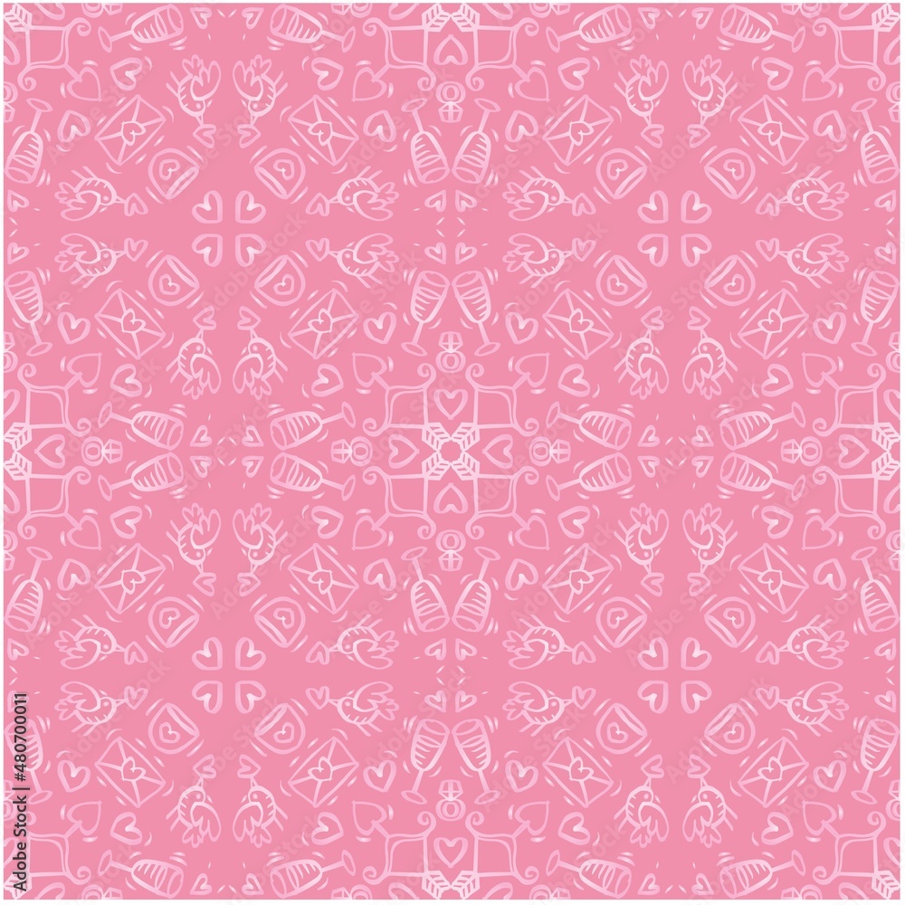 Seamless pattern valentine's day background Seamless pattern valentine's day background