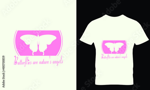 butterflies are nature's beauty t-shirt design