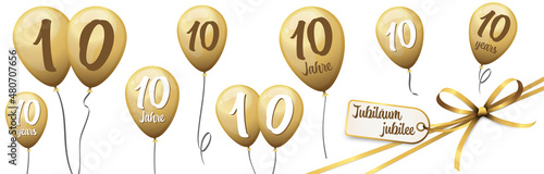 jubilee balloons 10 years