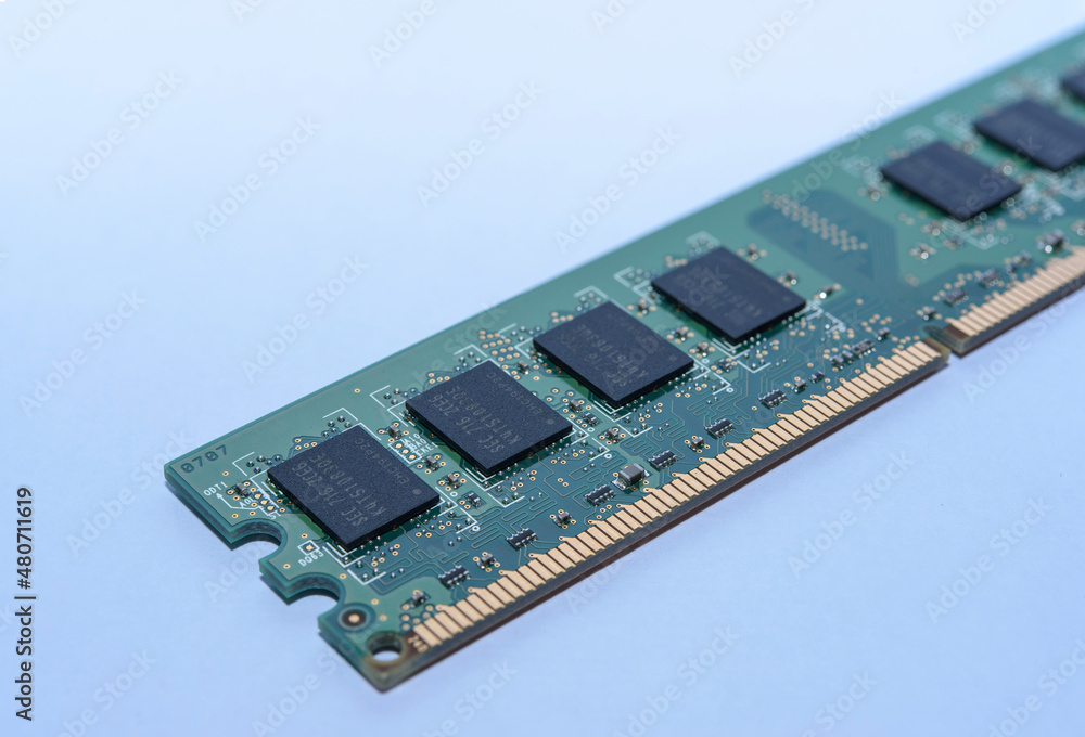 Arbeitsspeicher Nahaufnahme, Random Access Memory (RAM) Arbeitsspeicher Nahaufnahme, Random Access Memory (RAM)
