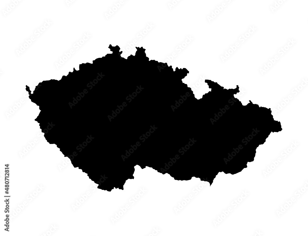Czech map isolated  on png or transparent  background,Symbol of Czech, template for banner,card,advertising, magazine, and business matching country poster, vector illustration