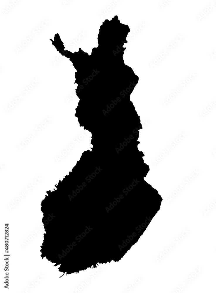 Finland map isolated on png or transparent background,Symbol of Finland ...