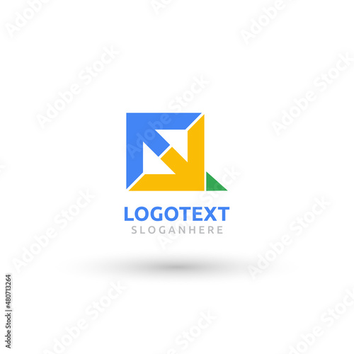 Free Download Q letter colorful logo abstract design. Q alphabet logo - GFXLoad