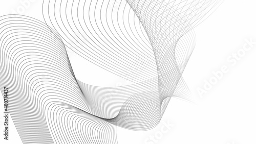 Abstract futuristic over data flowing, particles wave pattern dots, line particles isolated vector illustration. Concept of futuristic technology